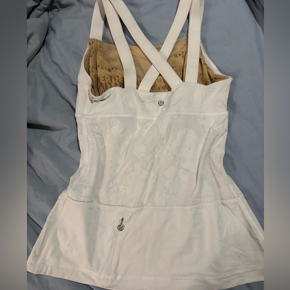 Lululemon Athletica White Tank Top - Picture 2 of 2